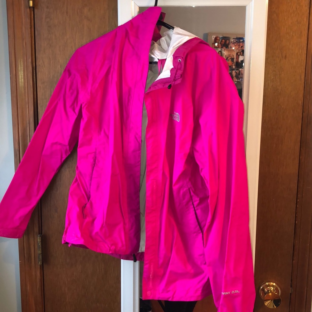 North face rain coat